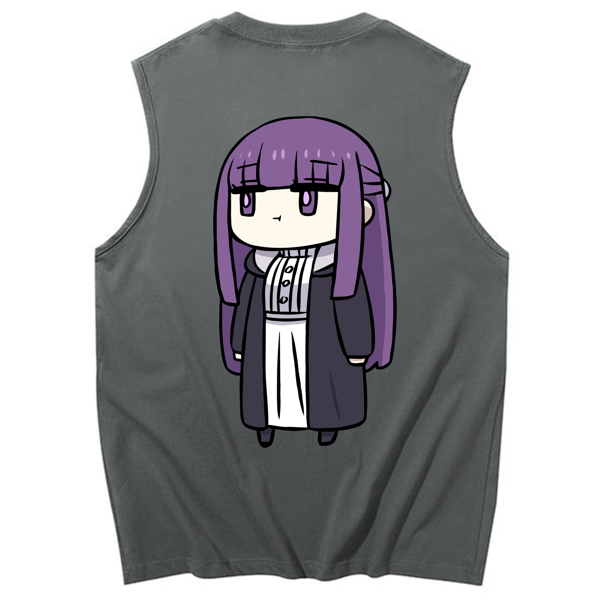 （画像用） 葬送のフリーレン Frieren コットン100％タンクトップ（背面プリント）